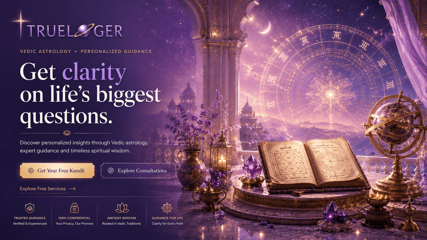 TRUELOGER — Get clarity on life's biggest questions. Vedic astrology, personalized guidance.